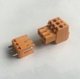 3.5mm Pin Spacing New Terminal Block Connector in Orange Color with out Side Lock