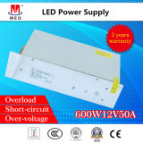 AC/ DC Switching Power Supply 600W 12V 50A for Outdoor LED Lighting Project SMPS