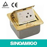 IP44 Waterproof Brass Pop up Floor Socket and Table Socket