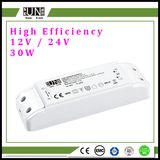 30W 12V 24V High Efficiency LED Power Supply, IP20 Power Supply, LED Strips Power, 12V 24V 30W LED Transformer