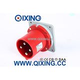 Cee/IEC IP44 63A 400V 4p Industrial Panel Mounted Plug