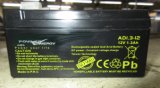 12V 1.3ah Ad1.3-12 VRLA Sealed Lead Acid Maintenance Free UPS Battery