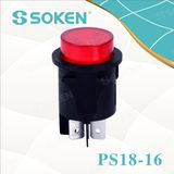 LED 1 Pole Push Button Switch in Red, Green, Orange