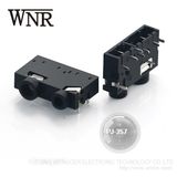 Wnre Female 3.5mm Audio Jack Mono Stereo Jack 3 Pin Pj-357 Phone Jack