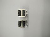 Female B Type 90 Degree DIP White Insulator USB 2.0 Connector