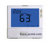 Universal 8 Sq. Inch Display Auto Changeover Thermostat with Programmable Fan