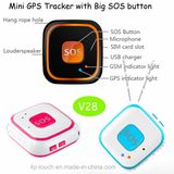 Large Sos Button Mini GPS Tracker with Fall Down Alarm Function