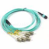 LSZH 12 Fibers MPO-LC mm Fiber Optic Patchcord