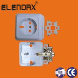 Residential / General-Purpose Application and Wall Socket Type Schuko Electrical Socket (S1010P)