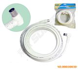 Suoer 5m Right Angle to Straight TV Audio Video Cable (AV-TV02-5M-White)