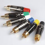 RCA Male Connector Audio Male Connector Gun Color R-044)