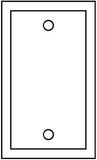 UL Listing, 1-Gang No Device Blank Wallplate