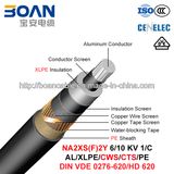 Na2xs (F) 2y, Water Resistant Power Cable, 6/10 Kv, 1/C, Al/XLPE/Cws/Cts/PE (HD 620 10C/VDE 0276-620)