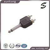 6.35mm Stereo Plug to 2 RCA Plug Audio Adaptor