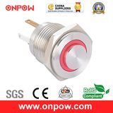 Onpow 16mm Illuminated Pushbutton Switch with Long Pin Terminal (GQ16pH-10E/JL/R/12V/S, CE, CCC, RoHS)