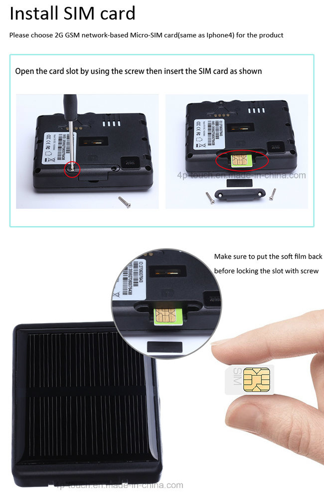 Solar Power GPS Tracker for Pets/Livestock (V26)