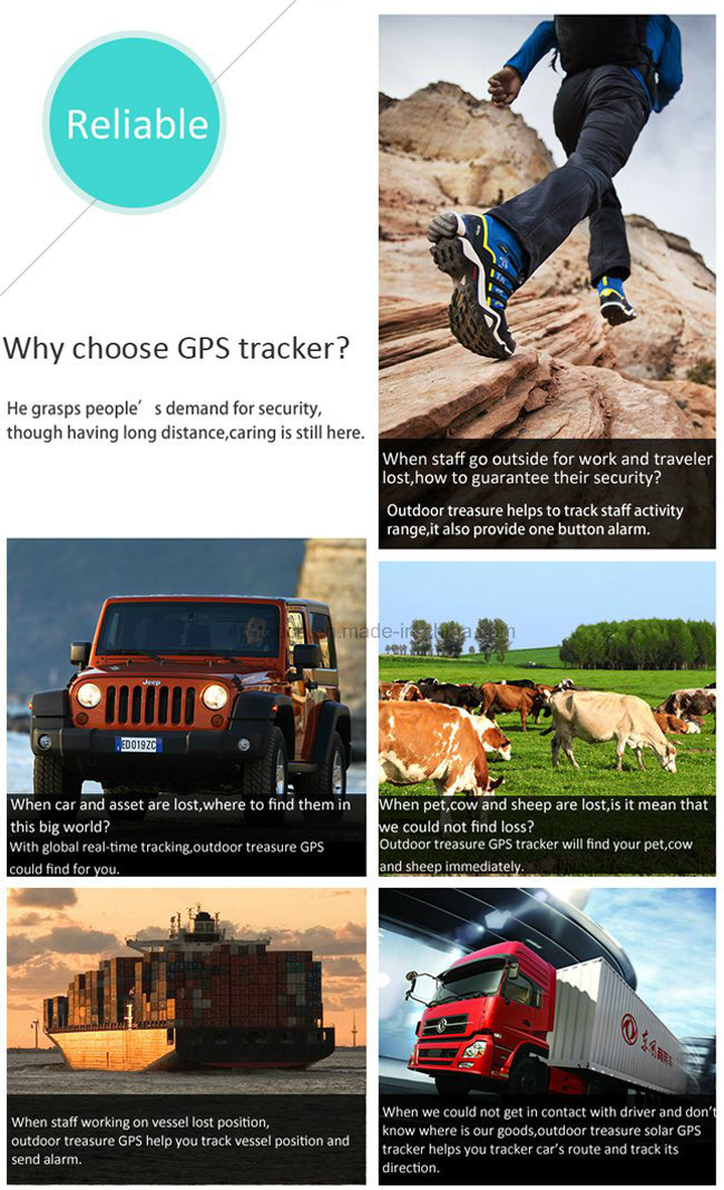 Solar Power GPS Tracker for Pets/Livestock (V26)