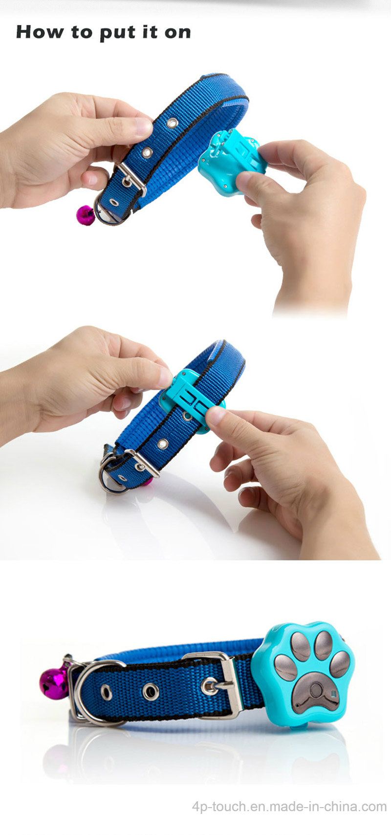 3G GPS Tracker Device for Cats/Dogs/Pet Anti Lost V40
