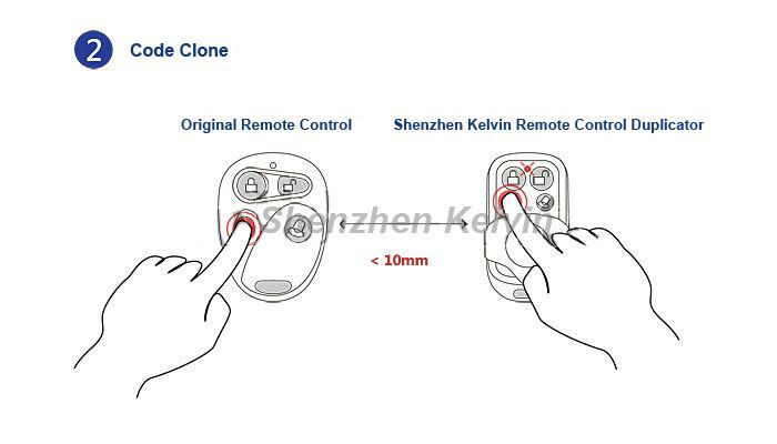 433MHz Face to Face Copy RF Remote Kl180-4k