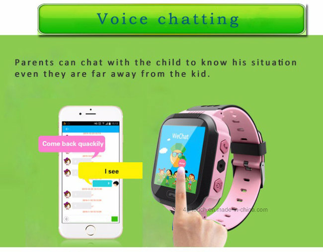 Newest Touch Screen Kids GPS Tracker Watch with Torch (D26)