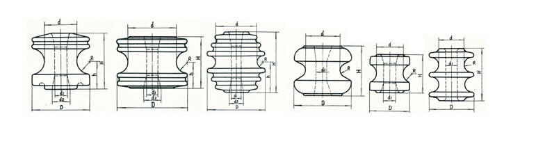 ANSI Standard Electric Porcelain Spool Insulator 53 Series