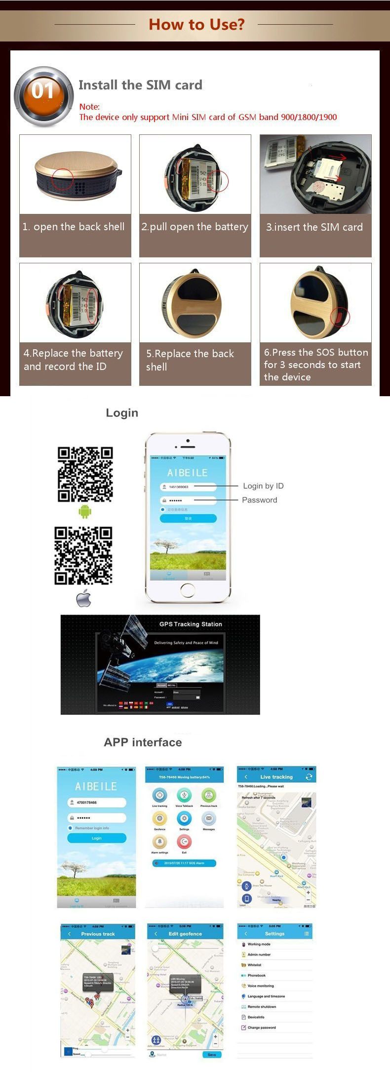Mini GPS Tracker with Dual Positioning Function (T8S)