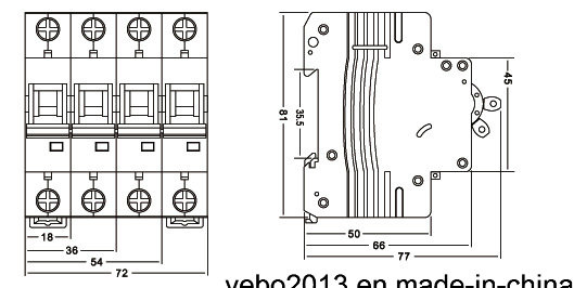 IEC and CE Approved 6ka/10ka L7 Type Circuit Breaker