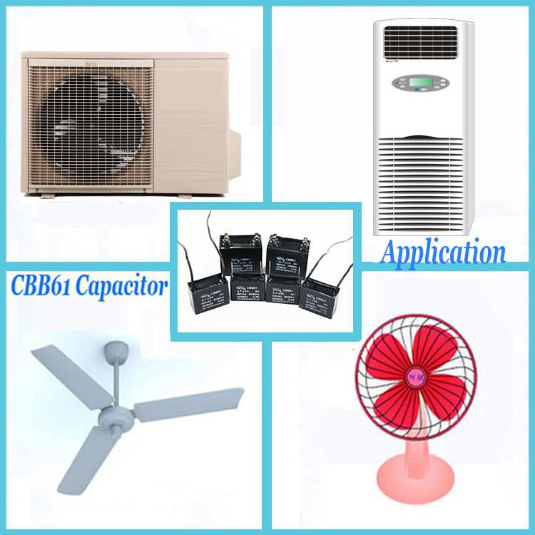 Cbb61 Fan Capacitor-with Wire for Motor Start Motor Run
