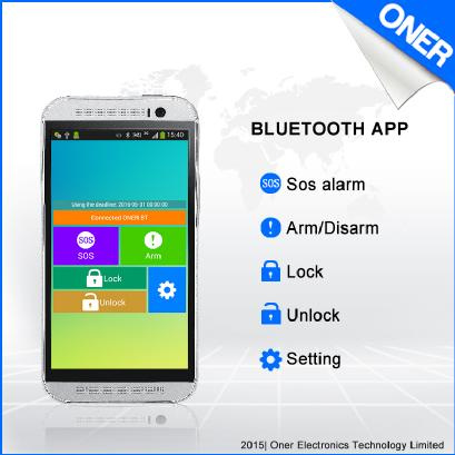 Dual Protection for Vehicle by Bluetooth GPS Vehicle Tracker Oct900-Bt