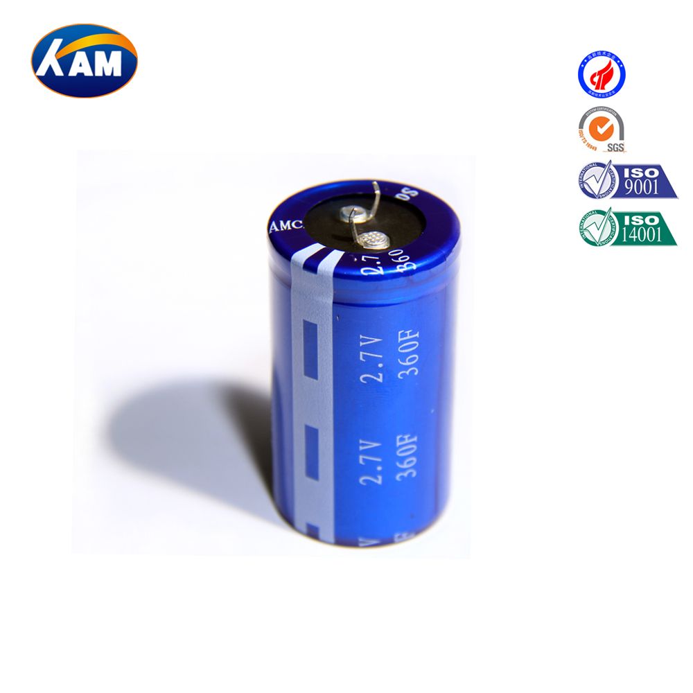 Super Capacitor 2.7V 360f Winding Series Kamcap Farad Capacitor High Quality with RAM Car Recorder Intelligent Instrumentation UPS Toy Vacuum Switch Sue