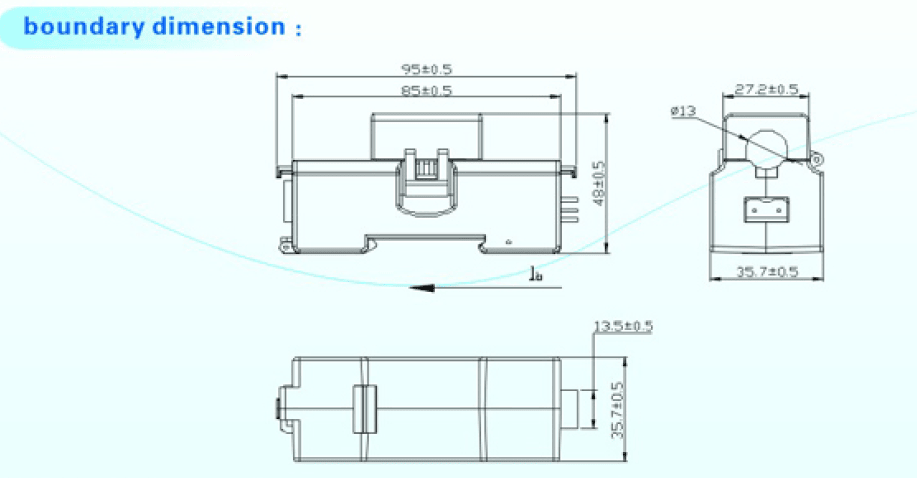 Single-Phase AC One-Piece Energy Consumption Sensor
