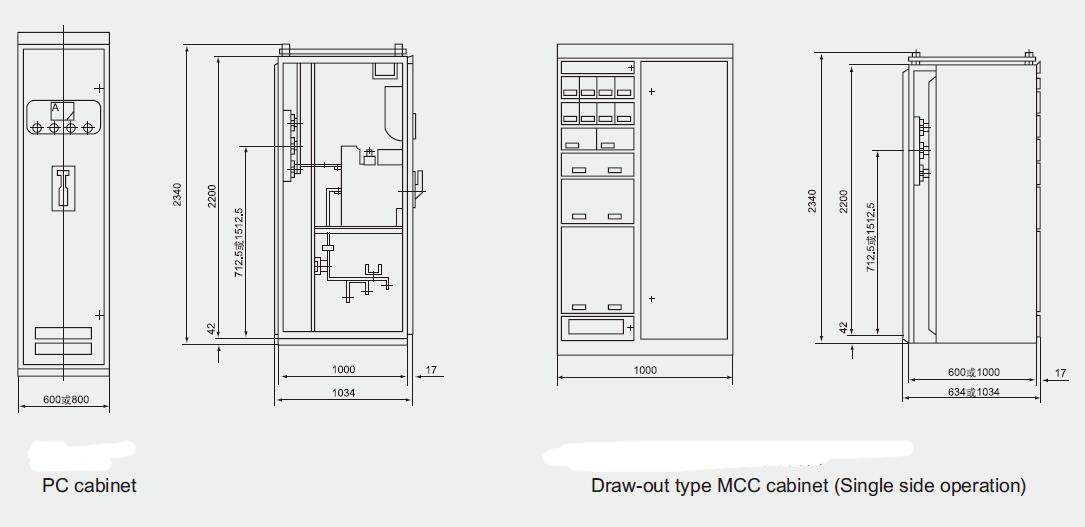 0.4kv Mns Low Voltage Drawout Type Electrical Panel Board Lt Switchgear