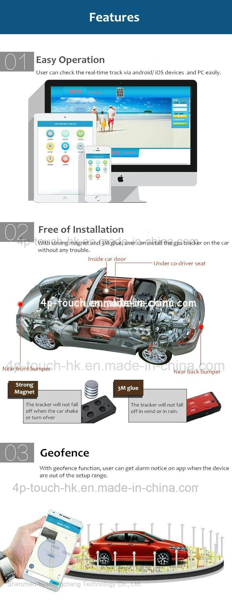 Long Standby GPS Vehicle Tracker for Motorcycle/Car (T28)