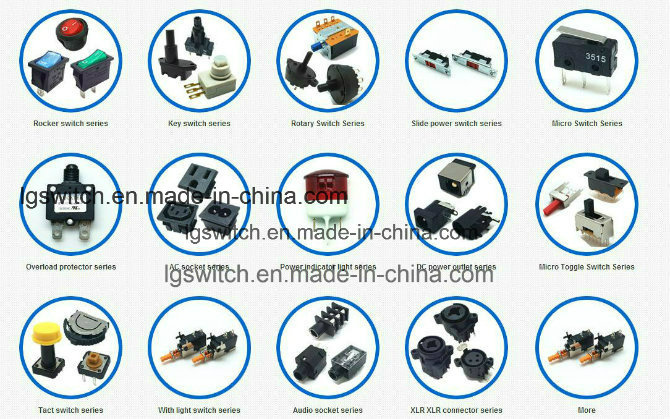 Power on-off 2 Position Micro Round Push Button Boat Rocker Switches