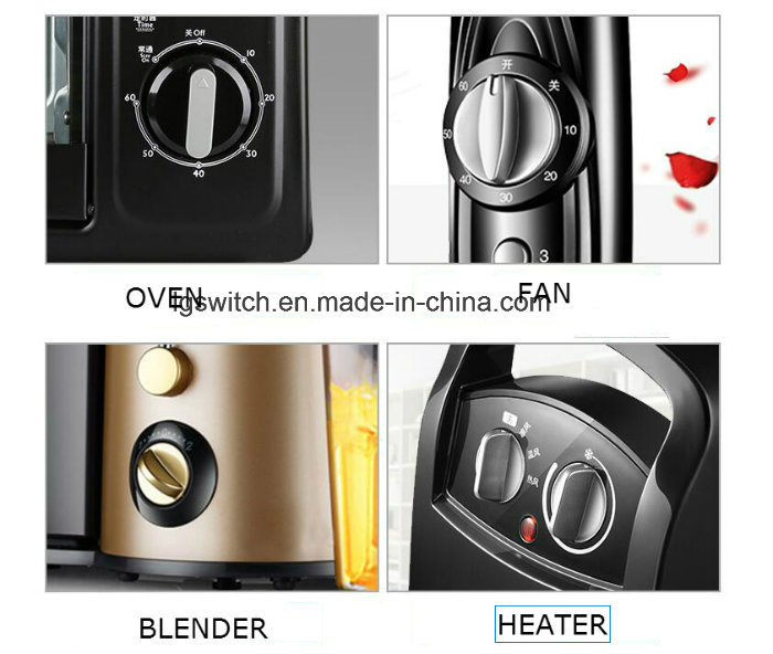 Blender Motor Control 2 to 5 Position Selector Rotary Switches