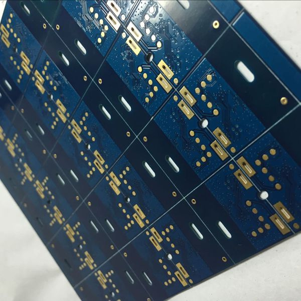 Multilayer PCB with Gold Plating and Blue Soldermask