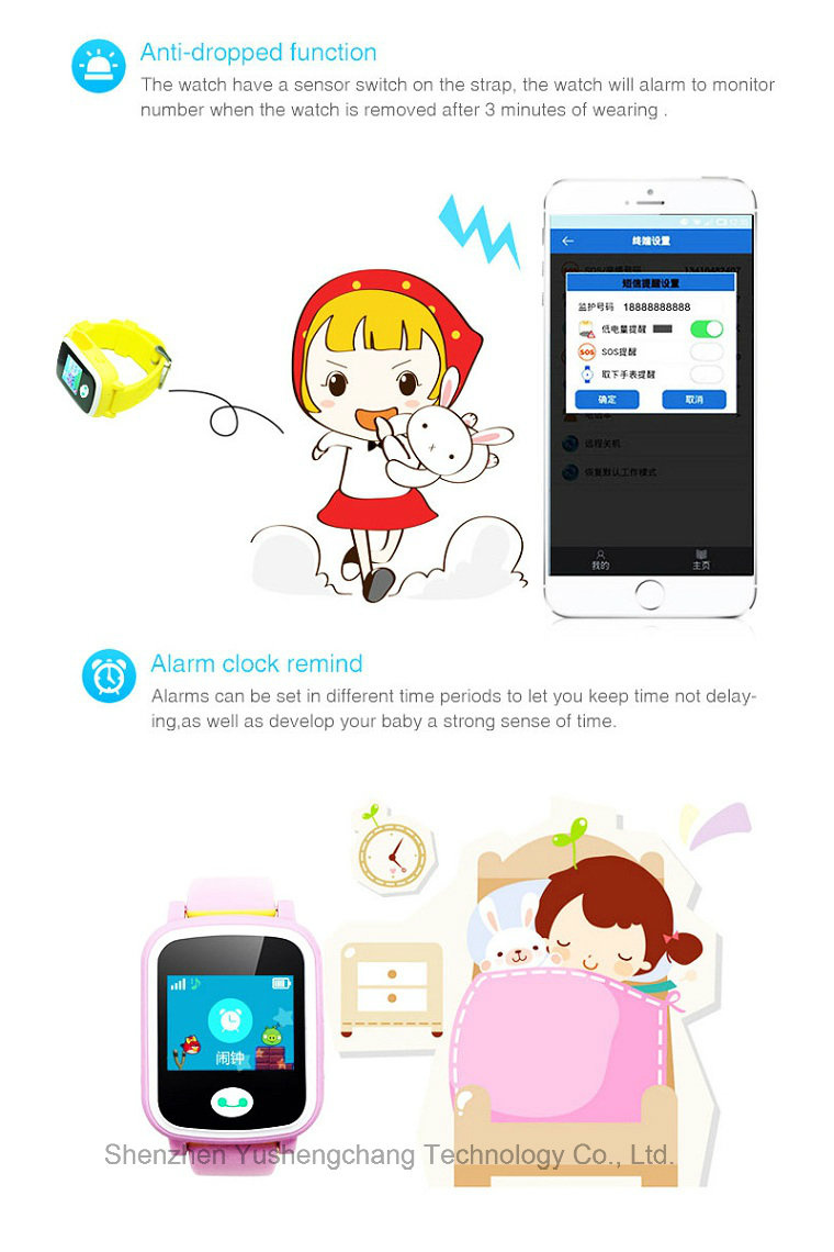 Hot Sell Touch Screen 2g Personal Tracker with Multiple Languages (Y8)