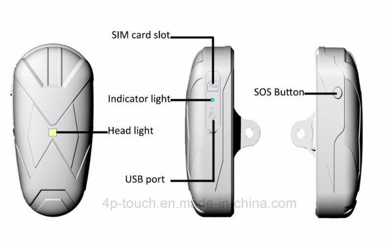 Newest Car/Vehicle GPS Tracker with Long Standby Time (TK906)