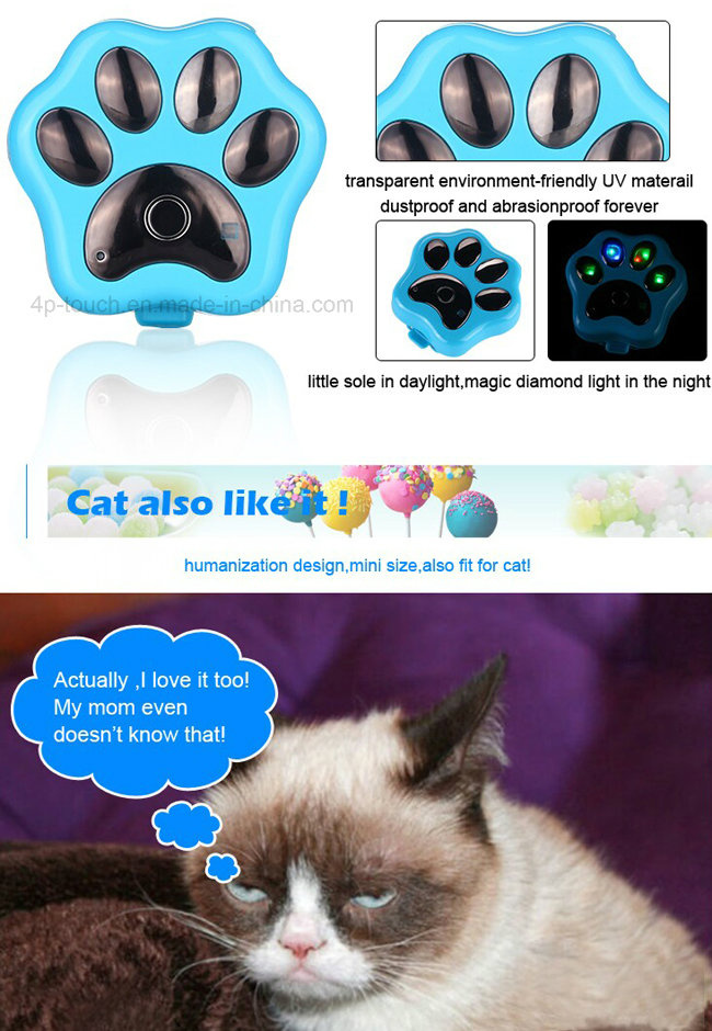 IP66 Waterproof Pets GPS Tracker with Wireless Charging (V32)