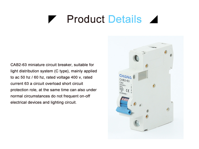 IEC60898-1 and RoHS Approved Mini Circuit Breaker