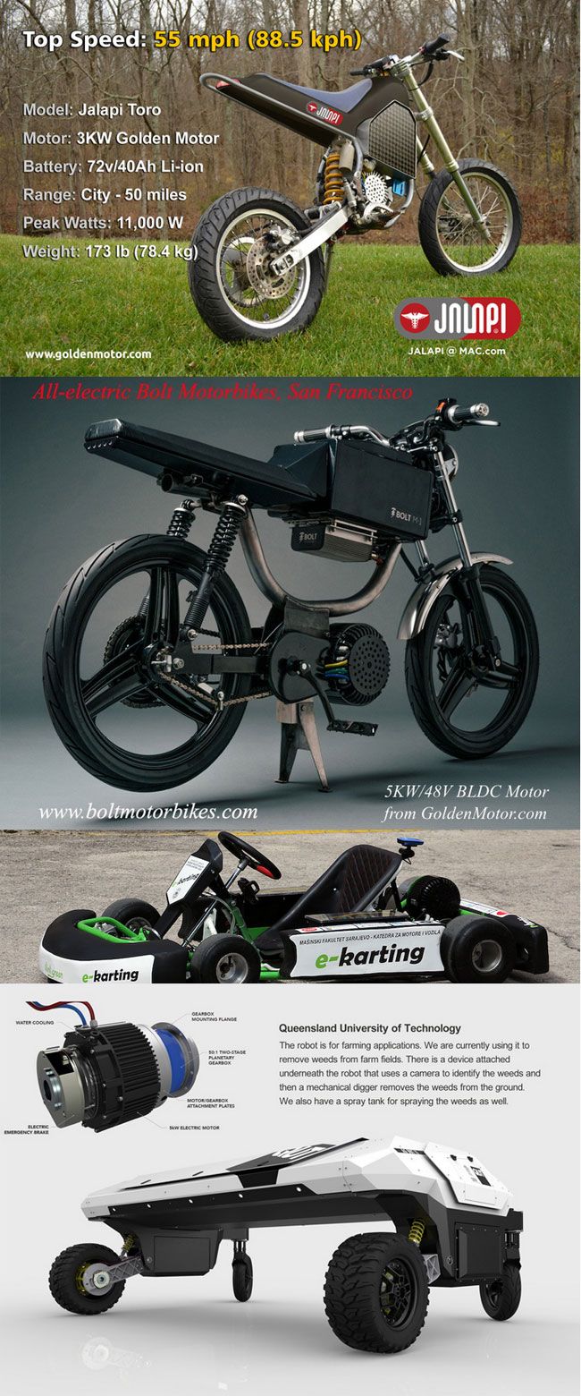 Ce Approved, 5kw Electric Motorcycle Motor