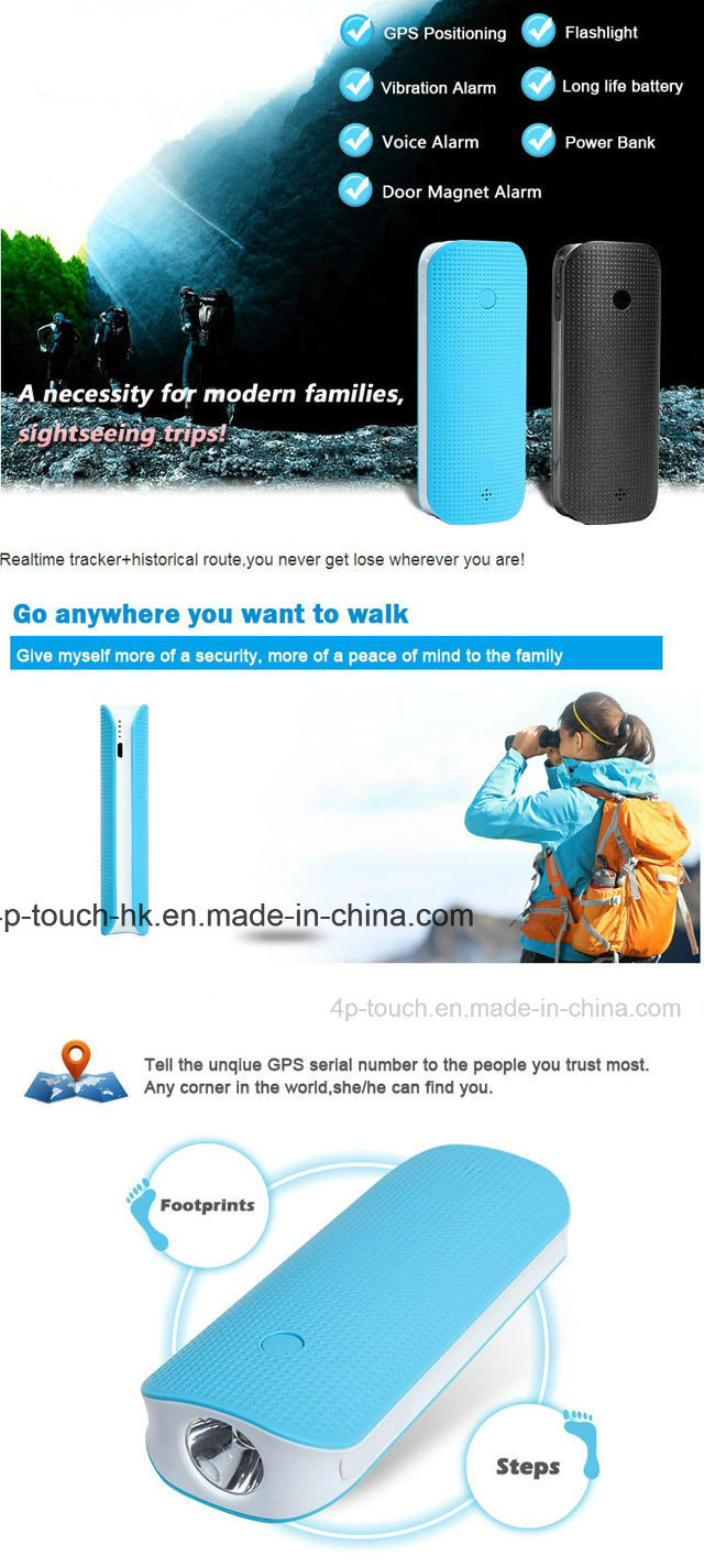 Multifunctional GPS Tracking Device with Power Bank Function (V20)