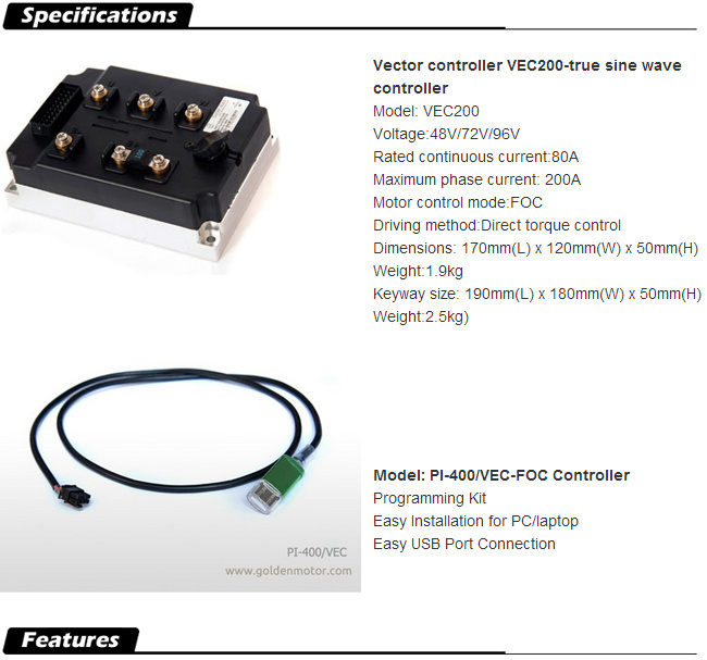 3kw Electric Motorcycle Motor Conversion Kit 48V /72V /96