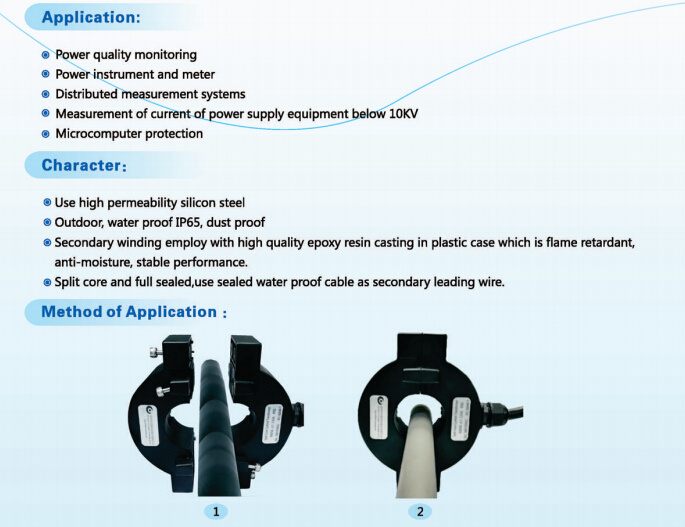 Outdoor Waterproof Split Core Current Transformer