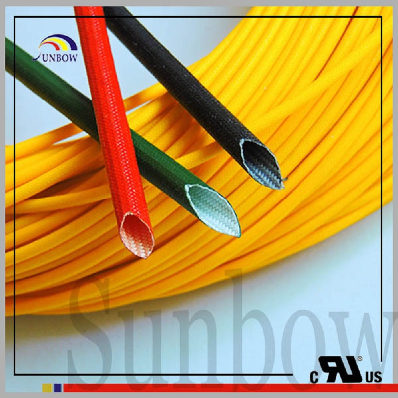 Sunbow UL 2751 1.2kv Insulation Tube Glass Fiber Silicone Green 6.0mm VW-1