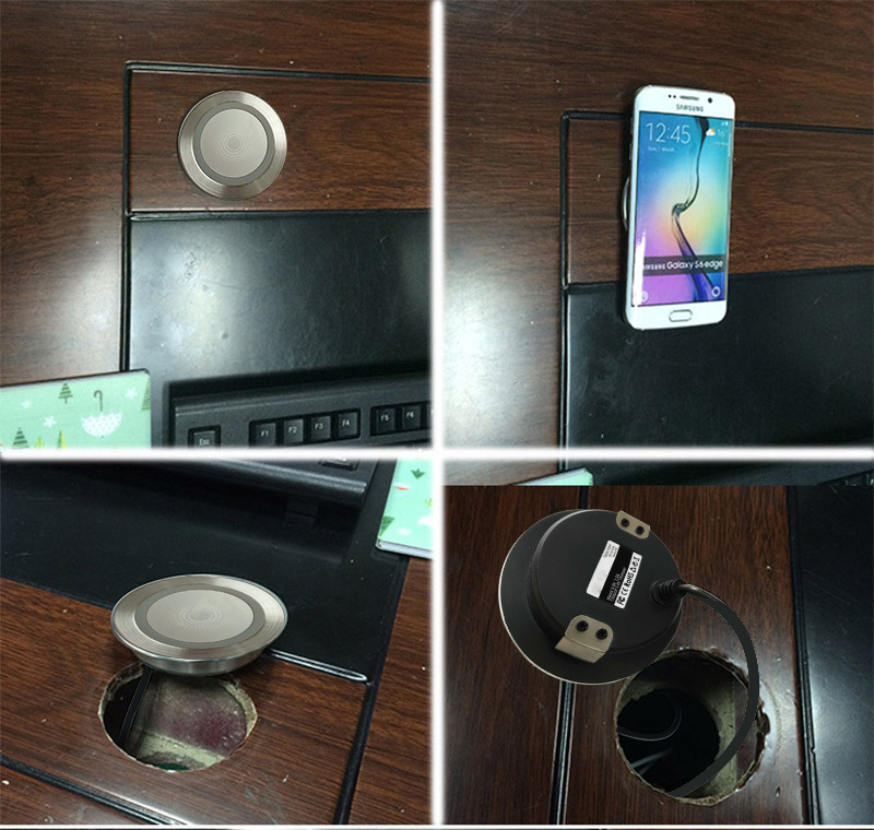 Coffee Table Charger Qi Embedded Wireless Battery Charger