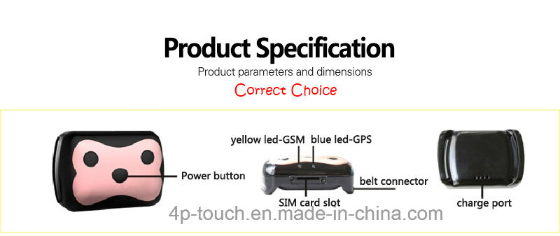Micro SIM Card Tracker GPS Tracking Device for Pet (D69)