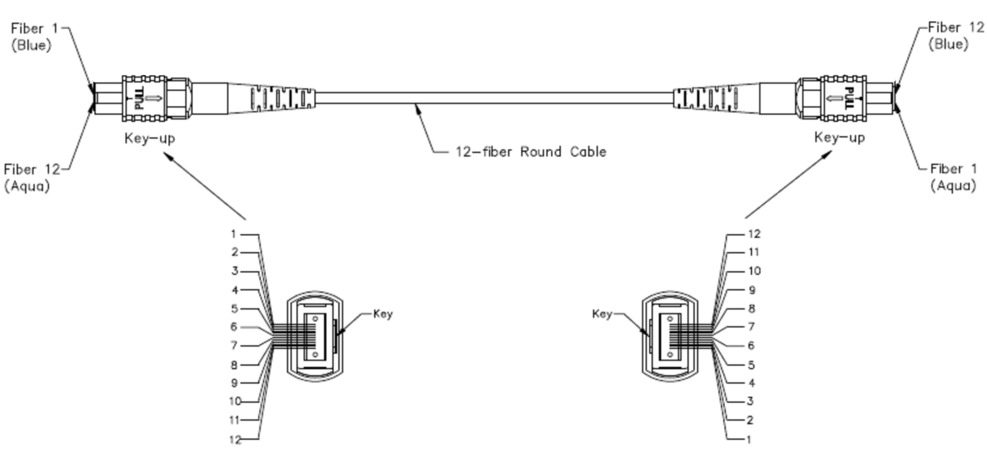 MPO Patch Cord Cable Assemblies