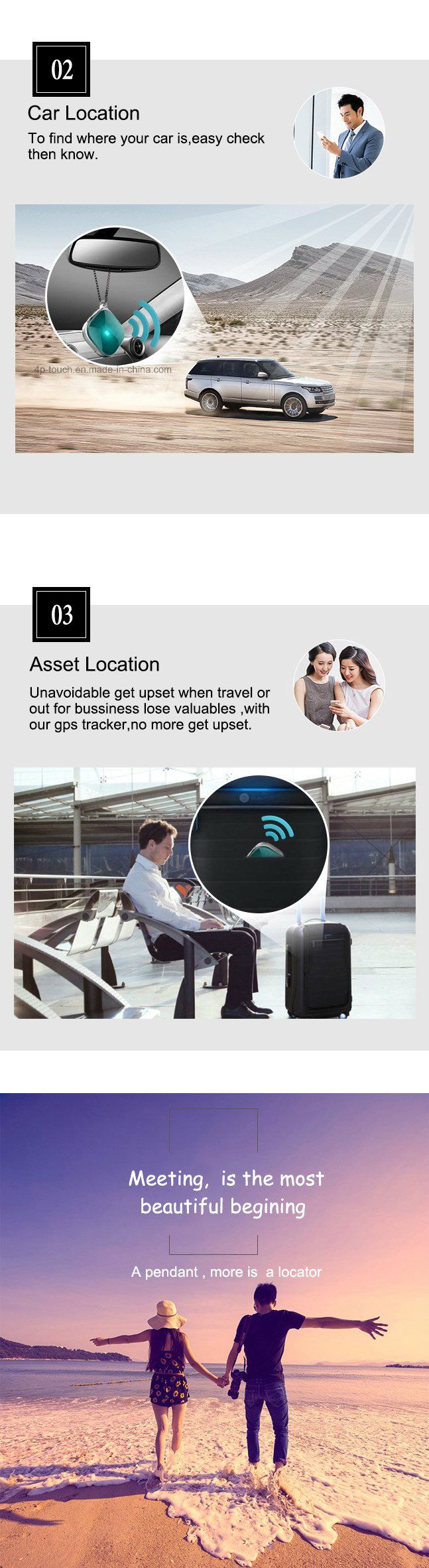 Micro SIM Card Mini GPS Tracker for Person/Cat/Pet (A9)