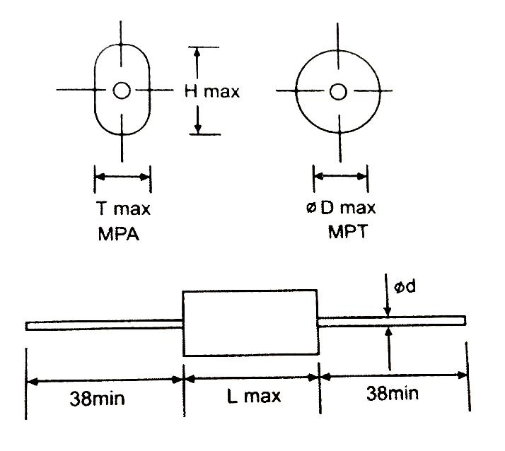 Axial Metallized Polypropylene Film Capacitor